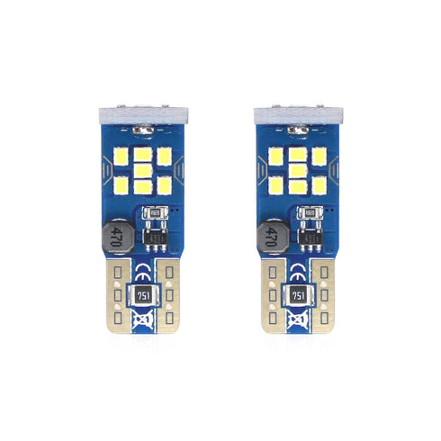 Set becuri auto cu LED CANBUS UltraBright compatibil T10 W5W 21 SMD Alb 12V/24V, destinat competitiilor auto sau off-road